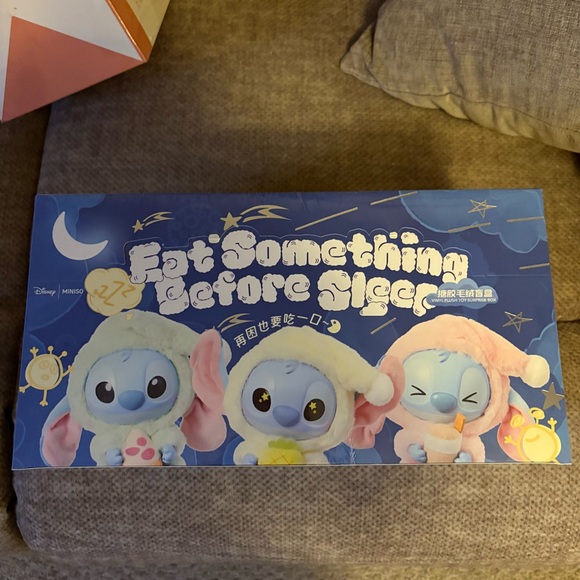 Authentic New Disney MINISO STITCH - Eat Something Before Sleep FULL CASE Sealed - Picture 1 of 7